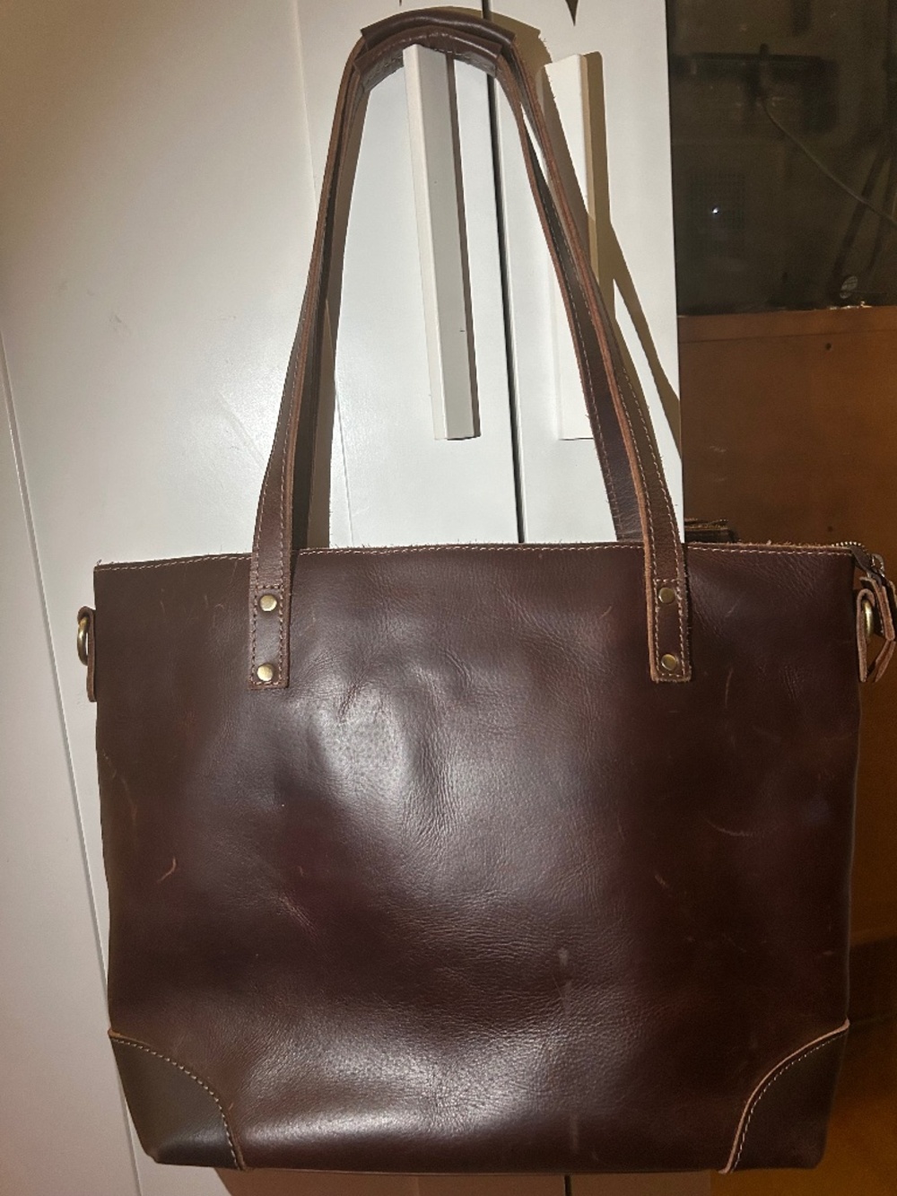 Montana Hudson Eva Leather Laptop Tote Bag